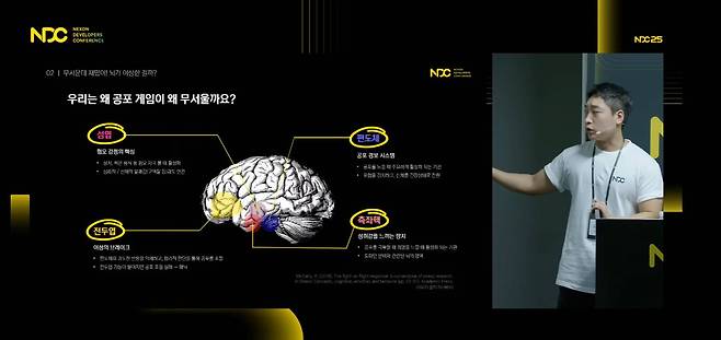 공포 게임 뇌의 구조