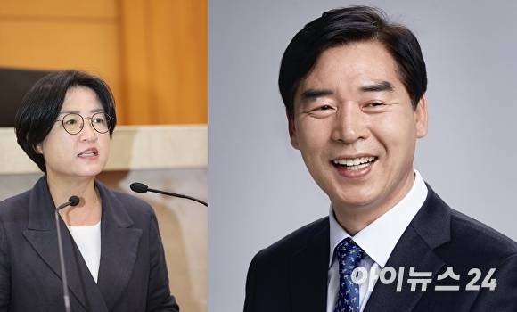 박희정 더불어 민주당 포항시남구울릉군지역위원회 위원장(왼쪽), 오중기 포항시북구지역위원회 위원장. [사진=아이뉴스24 DB]