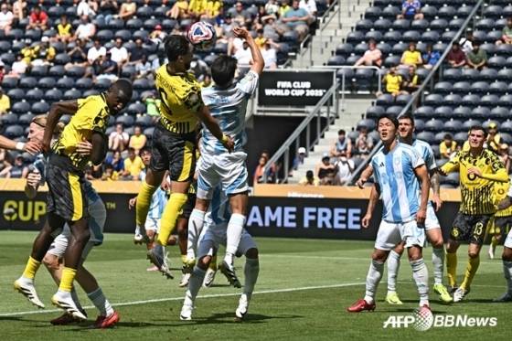 울산-도르트문트 경기 장면. /AFPBBNews=뉴스1