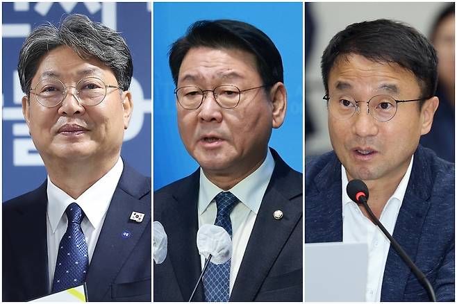 왼쪽부터 이춘석, 김교흥, 한병도 [연합뉴스 자료사진]