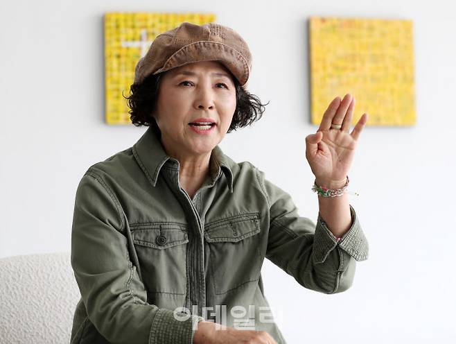 고두심 김만덕재단 이사는 국제상 제정의 필요성에 대해 재차 강조했다. (사진=김태형 기자)