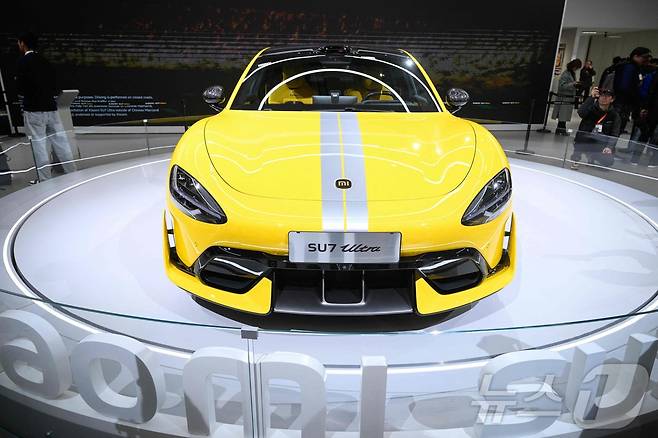 샤오미의 SU7 모델. ⓒ AFP=뉴스1