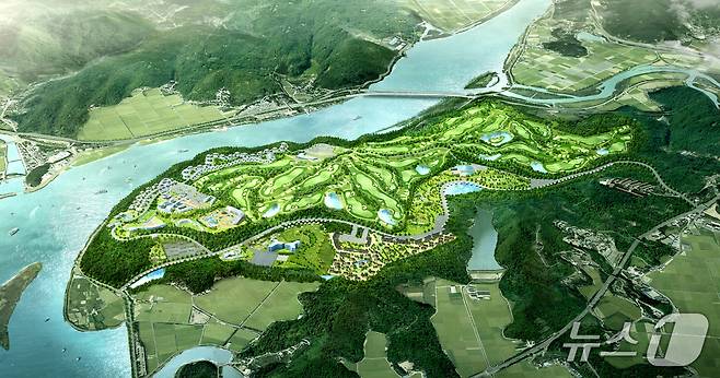 두우레저단지 조감도.(하동군 제공. 재판매 및 DB금지.)