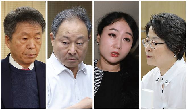 국가인권위원회 군인권보호위원회(군인권소위) 소속 위원들. 이들은 모두 지난 2월10일 윤석열 방어권 보장 안건에 찬성했다. 왼쪽부터 김용원 상임위원, 한석훈·이한별·강정혜 위원. 김영원 기자 forever@hani.co.kr, 정용일 선임기자 yongil@hani.co.kr