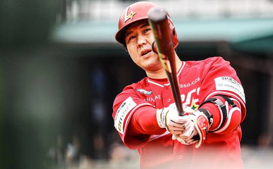 10년 연속 20홈런을 노리는 최정. [사진 SSG]