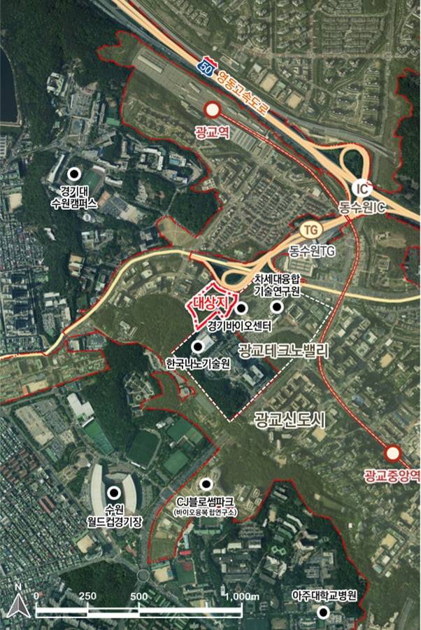 경기도가 광교테크노밸리 바이오 유휴부지를 글로벌 바이오 허브로 육성하기 위해 본격에 착수한 다고 27일 밝혔다.경기도 제공