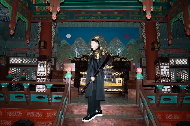 BTS's Suga, under his other stage name Agust D, released the song ″Daechwita," which features gugak, or traditional Korean music, in 2020. [BIGHIT MUSIC]