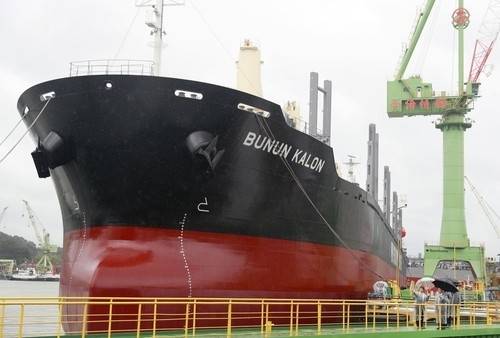 일본 에히메현 이마바리시에 있는 조선소의 모습. [교도 = 연합뉴스]