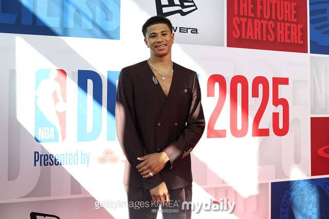 2025 NBA 드래프트 1라운드 14순위로 샌안토니오 스퍼스에 지명된 카터 브라이언트. /게티이미지코리아