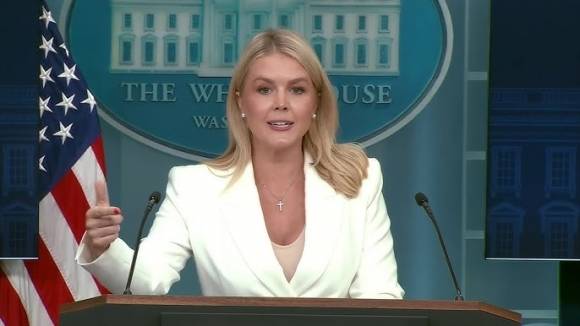 캐롤라인 레빗 백악관 대변인. 출처=백악관 유튜브