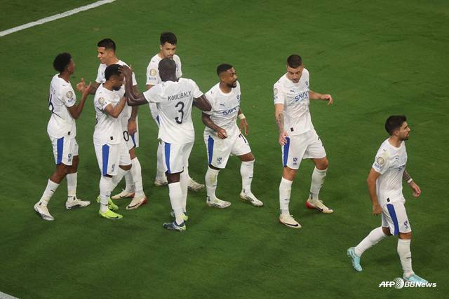 기뻐하는 알힐랄. /AFPBBNews=뉴스1