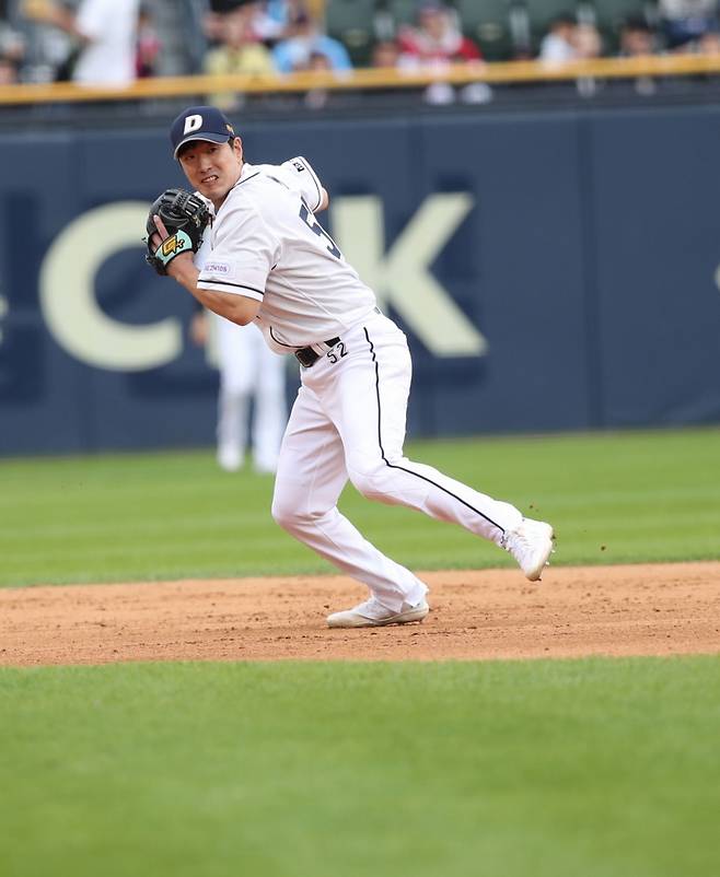 김재호의 두산 베어스 시절 모습. /사진=두산 베어스 제공