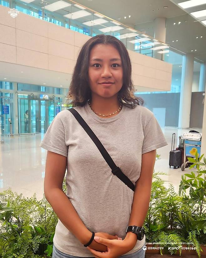 현대건설의 새 아시아 쿼터 선수 야우치  [현대건설 배구단 제공. 재판매 및 DB 금지]