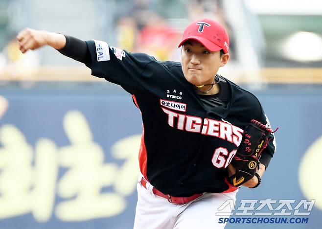 28일 잠실구장에서 열린 LG 트윈스와 KIA 타이거즈의 경기. KIA 김도현이 역투하고 있다. 잠실=박재만 기자 pjm@sportschosun.com/2025.06.28/