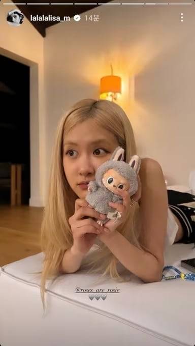 로제도 라부부의 팬임을 밝혀 라부부의 글로벌 유행에 영향을 미쳤다. @roses_are_rosie