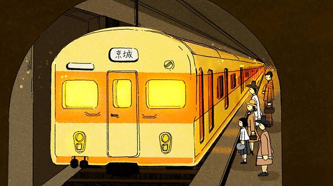 일제시대 경성은 인구 밀집으로 과포화상태였다. 1928년 경성의 교통난, 주택난을 해결하기 위해 경성역과 청량리를 잇는 지하철 건설 계획이 발표됐다./일러스트=조선디자인랩 이연주