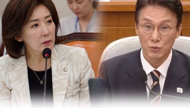 나경원 국민의힘 의원(왼쪽), 김민석 국무총리 후보자.