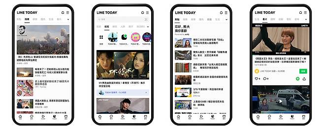 The online news platform Line Today offers a wide range of content, making it a go-to platform for users in Taiwan. (Line Plus)