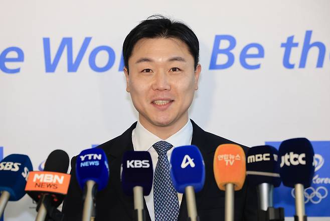 국제올림픽위원회(IOC) 선수위원에 도전하는 봅슬레이 메달리스트 원윤종. [연합]