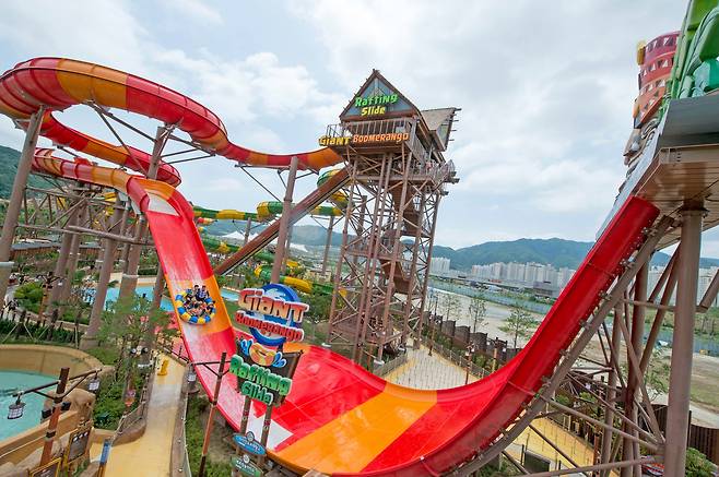 롯데워터파크 자이언트 부메랑고