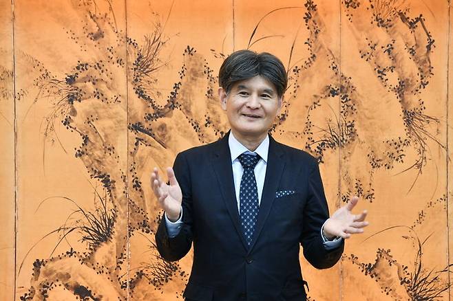 [서울=뉴시스] 일본 사찰 고토쿠인(高徳院)의 사토 다카오 주지 (사진=국가유산청 제공) 2025.06.24. photo@newsis.com *재판매 및 DB 금지