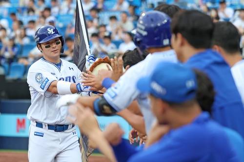 25일 한화전에서 홈런을 친 삼성 박병호 [삼성 라이온즈 제공. 재판매 및 DB 금지]