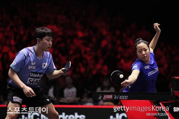 임종훈-신유빈 / 사진=GettyImages 제공