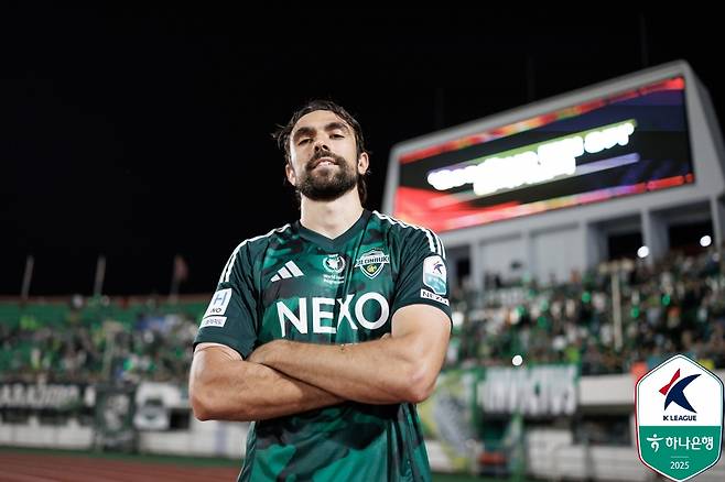 전북 현대 공격수 콤파뇨. /사진=한국프로축구연맹 제공