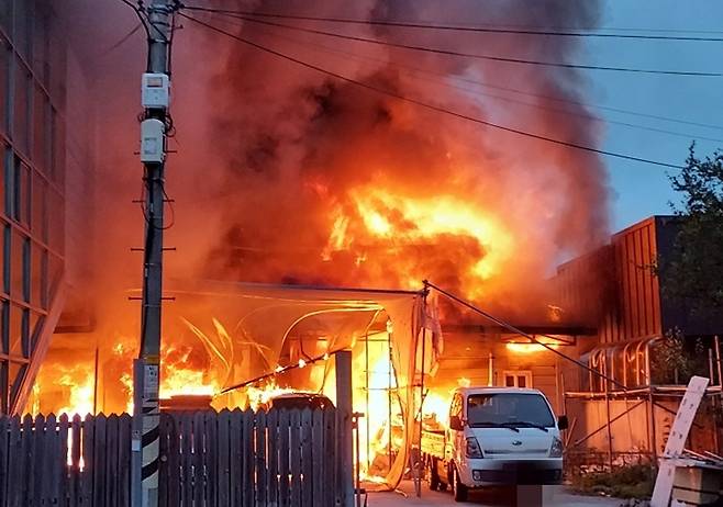 화재 현장 [전북소방본부 제공. 재판매 및 DB 금지]