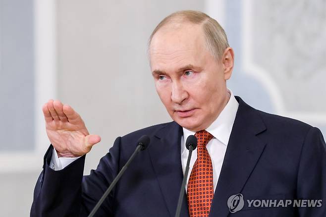 블라디미르 푸틴 러시아 대통령 [타스 연합뉴스 자료사진. 재판매 및 DB 금지]