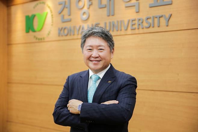 김용하 건양대 총장은 글로컬대학 사업에서 독창적인 'K-국방' 모델을 만들겠다고 자신했다. (사진=건양대)