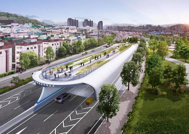 혼잡도로 개선사업이 완료된 인천대로 서인천IC 조감도. 인천시 제공