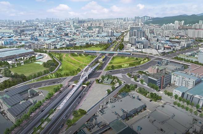 가좌IC 부근 조감도. 인천시 제공