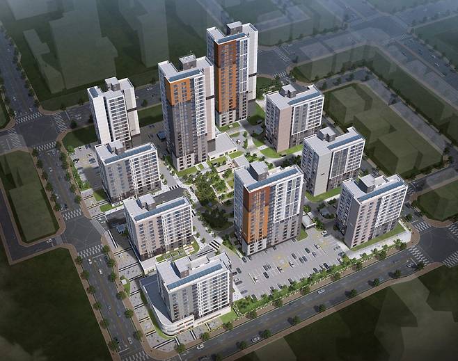 LH 평택 고덕지구 국민임대주택 조감도.