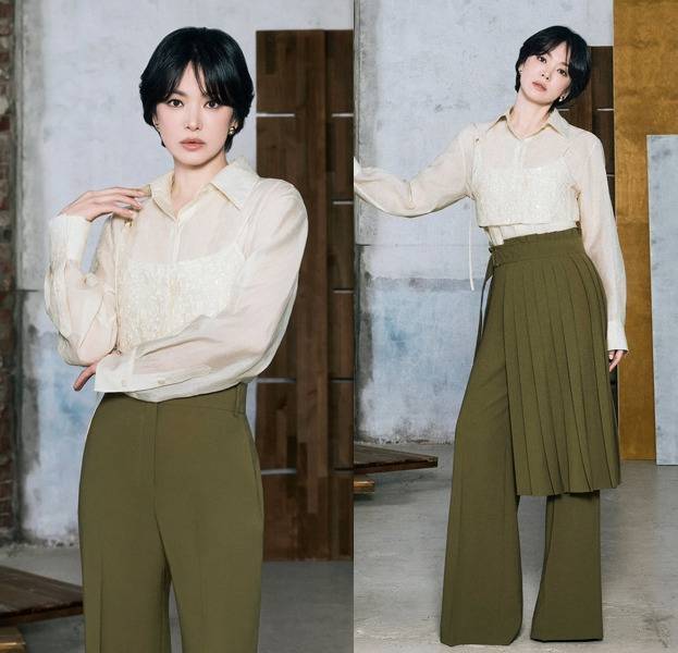 배우 송혜교는 화보장인의 면모를 많은 말 없이 눈빛으로 입증했다.