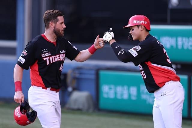 위즈덤은 29일 잠실 LG전에서 존재감을 뽐냈다. 사진=KIA 제공