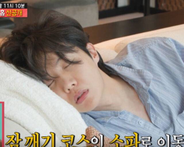 제이홉이 의외 저렴한 잠옷을 입고 생활해 팬들의 구매 욕구를 불러일으켰다. / MBC '전지적 참견 시점' 캡처