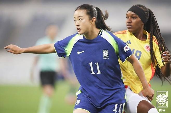 [서울=뉴시스] 여자 축구 국가대표 최유리. (사진=대한축구협회 제공)