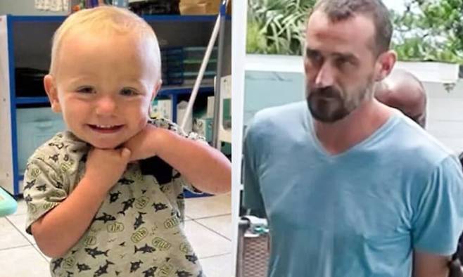 무더위에 18개월된 아들을 차량에 방치하고 술을 마시러 간 스콧 앨런 가드너(오른쪽)와 그의 아들. NBC NEWS