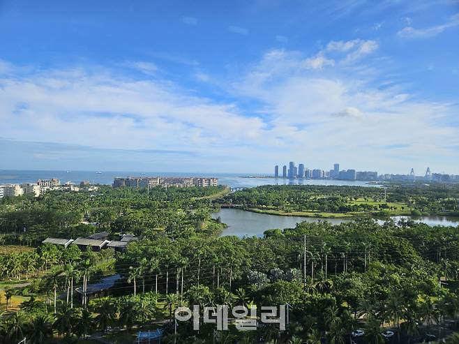 중국 하이난성의 성도인 하이커우 일대 전경. (사진=이데일리 이명철 특파원)