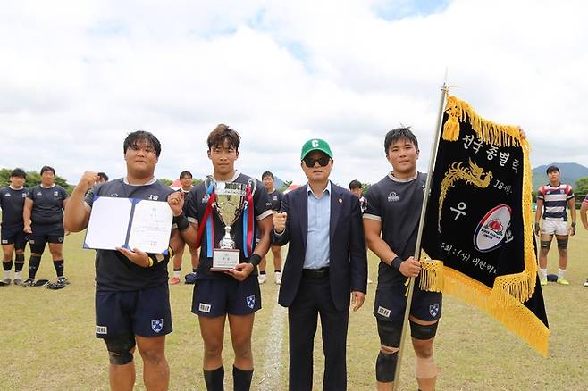 배재고 선수단. 제공 | 대한럭비협회