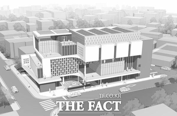 진잠사회복지관 건립 설계공모 당선작 조감도. /대전 유성구