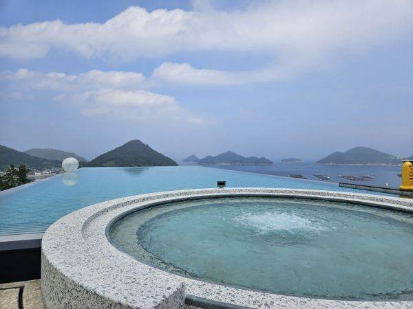 쏠비치 남해 '인피니티풀' 전경. 박재현 기자.