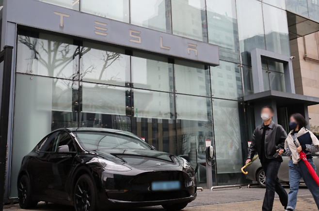 서울 시내 테슬라 매장 모습.ⓒ뉴시스