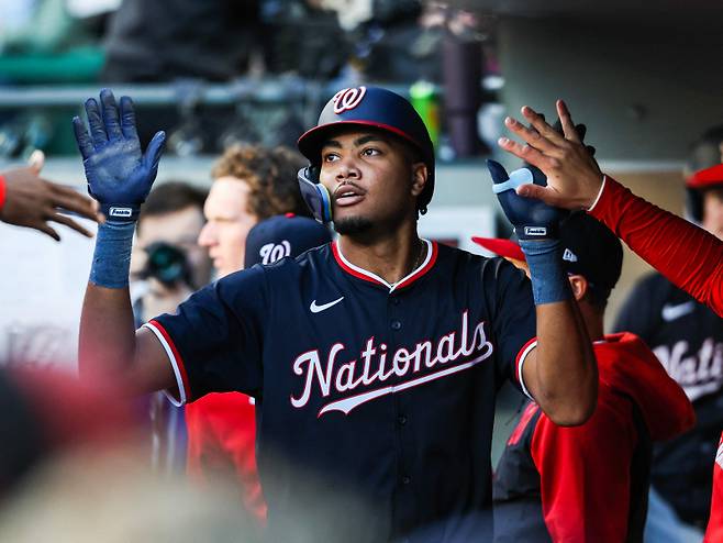 <yonhap photo-2898="">데뷔 2년 차에 워싱턴 내셔널스를 대표하는 강타자로 자리매김한 제임스 우드. [AFP=연합뉴스]</yonhap>
