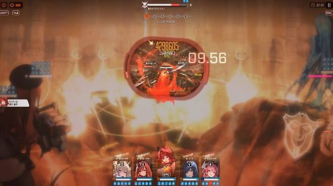 ▲  2페이즈의 광역 공격은 배리어로 넘겨야 한다