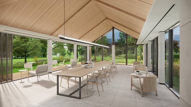 '양산자이 파크팰리체'에 적용 예정인 모듈러 '티하우스' 투시도 사진=GS건설