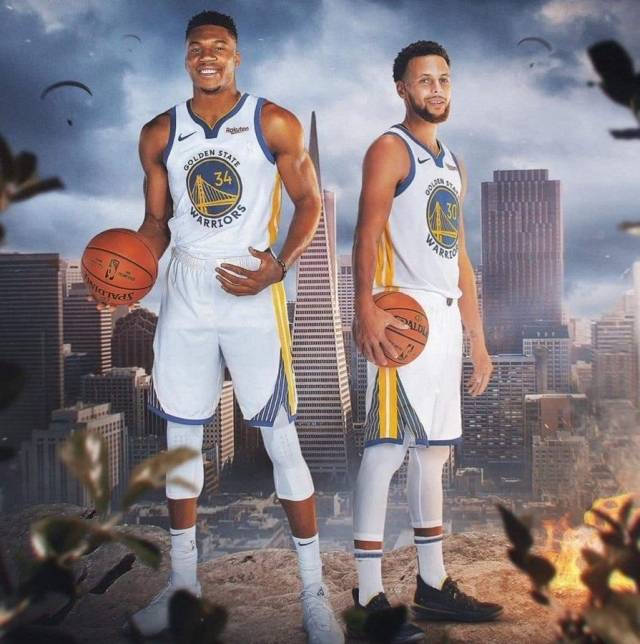 ‘스포츠 일러스트레이티드’는 “골든스테이트가 아데토쿤보를 영입한다면 밀워키는 (드레이먼드)그린과 1라운드 지명권 두 장을 받을 수 있다”고 설명했다. 사진=X