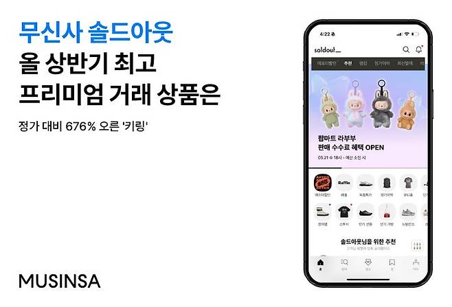 [서울=뉴시스] 무신사에서 운영하는 한정판 플랫폼 솔드아웃(soldout)이 올해 상반기 한정판 개인간거래(C2C) 시장에서 가장 많은 관심을 받은 상품은 '키링(열쇠고리)'인 것으로 나타났다고 30일 밝혔다. (사진=무신사 제공) *재판매 및 DB 금지