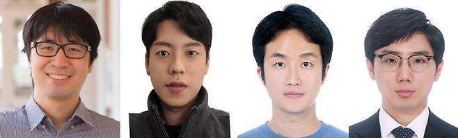 [인천=뉴시스] 글로벌기초연구실 연구팀. 인하대학교 고승우(왼쪽부터), 김영진, 조영근, 심인욱 교수. (사진=인하대 제공) 2025.06.30. photo@newsis.com *재판매 및 DB 금지